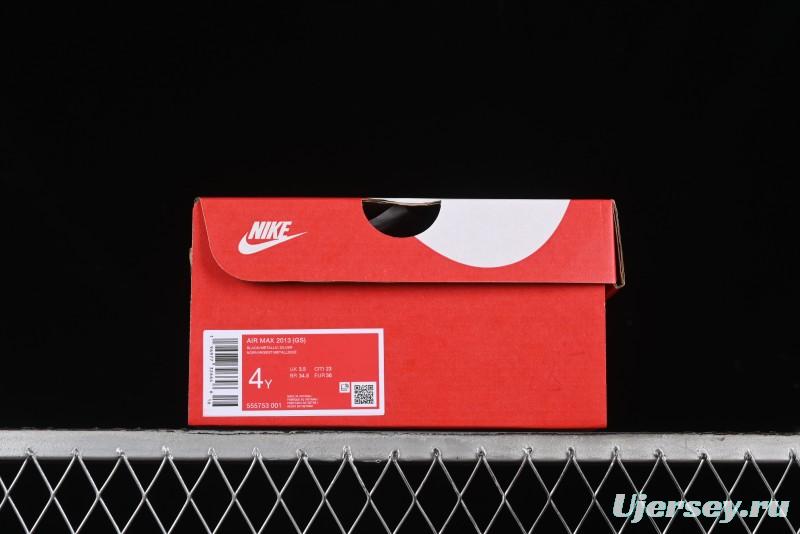 Nike Air Max 2013 Retro Breathable Mesh Cushioned Running Shoes - 555753-001