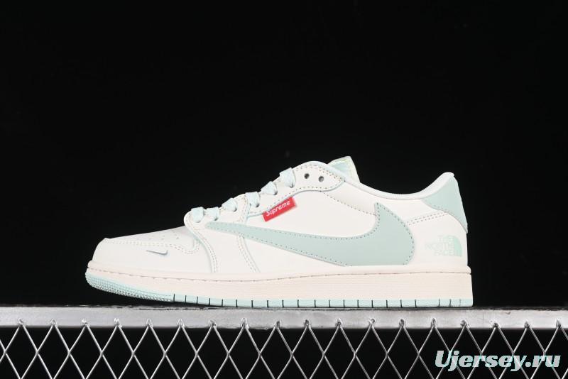 Nike Travis Scott x Fragment Design x Air Jordan 1 Low OG SP AJ1 Supreme North Face Collaboration - XZ5158-001