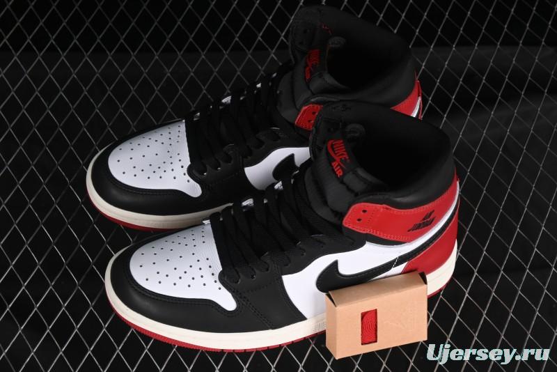 Nike Air Jordan 1 High OG Retro Basketball Shoes with Black Toe Design - DZ5485-106