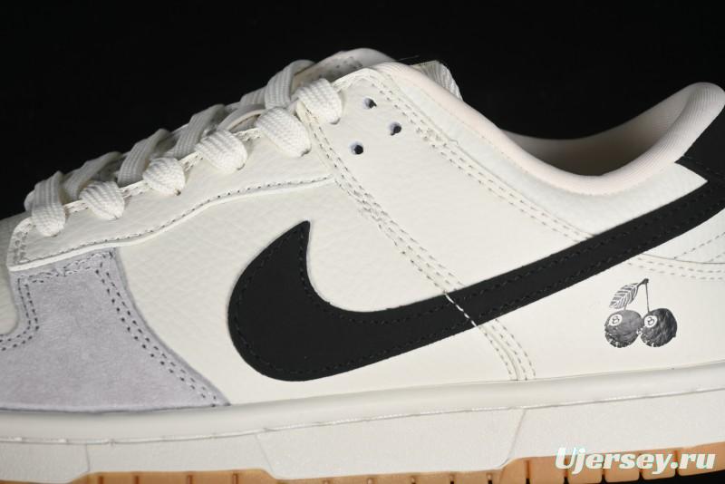 Nike SB Dunk Low Black 8 Collaboration - Beige Grey Black Gum Anniversary Custom Low-Top Casual Skate Shoes - CH6336-227