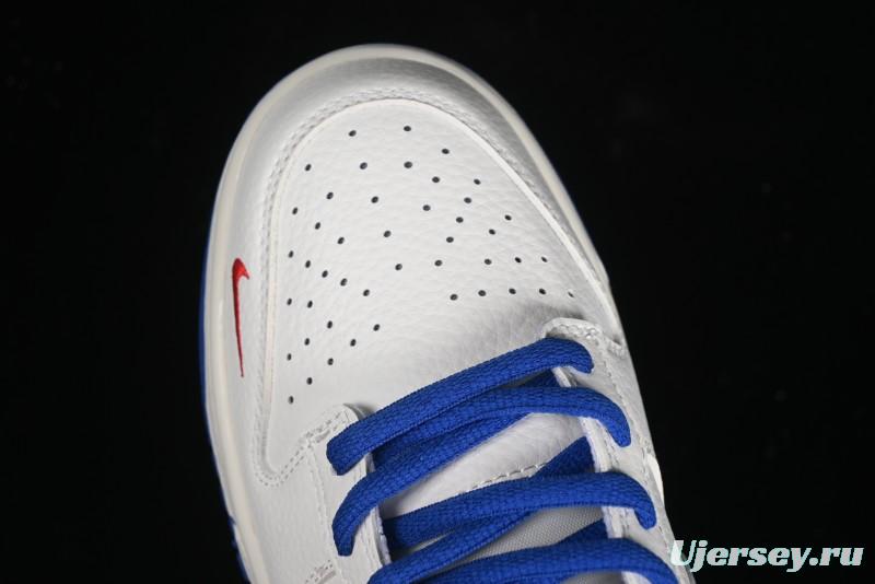 Nike SB Dunk Low Champion Collaboration - Blue Swoosh Anniversary Custom Low-Top Casual Skate Shoes - KK1333-001