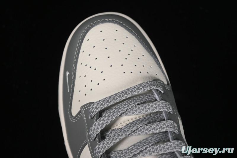 Nike SB Dunk Low Stussy Collaboration - Midnight Grey Anniversary Custom Low-Top Casual Skate Shoes - BB9898-007