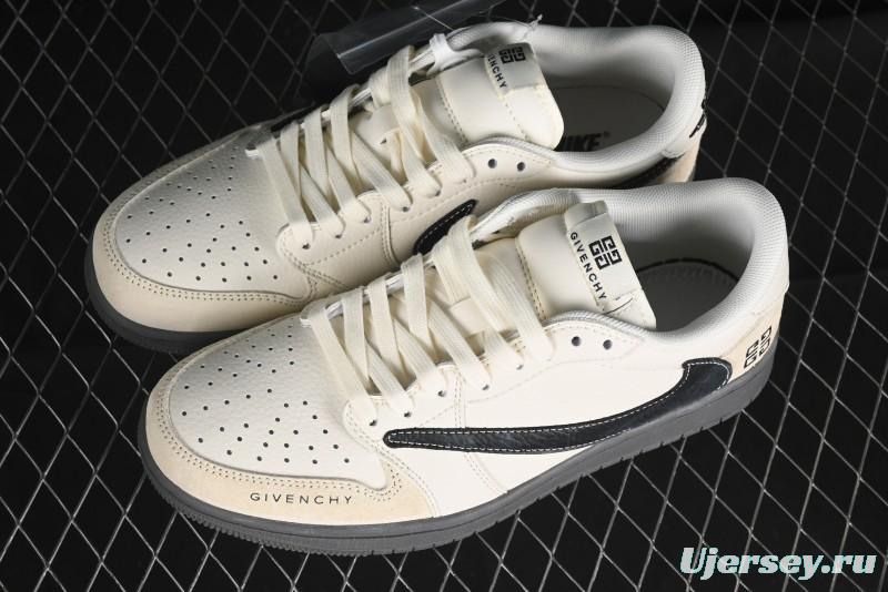 Nike Travis Scott x Fragment Design x Air Jordan 1 Low OG SP AJ1 Low Top Casual Sneakers - CF3688-030