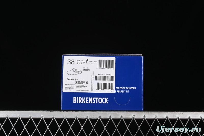 Birkenstock Half Open Toe Sandals with Smokeless Coal Wool Upper - G.D4