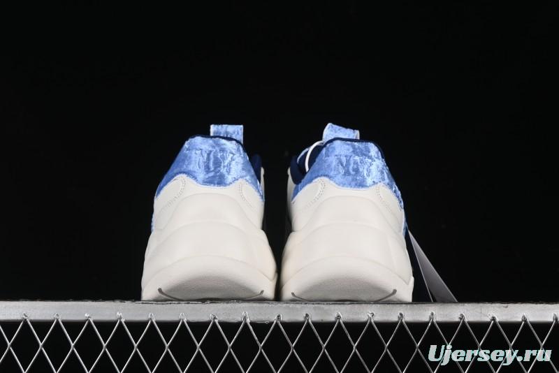 New York Yankees MLB Bigball Chunky Window Velvet Monogram Thick Sole Casual Running Shoes - 3ASHWVM4650NYS