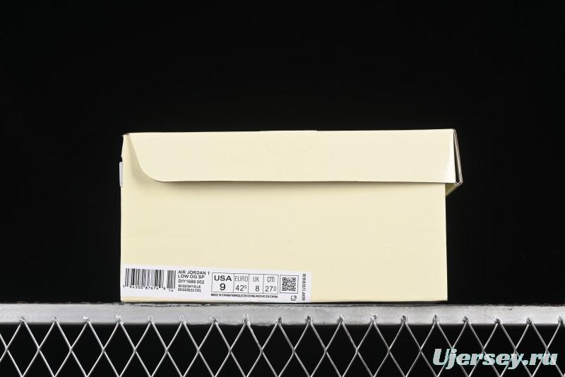 Nike Travis Scott x Fragment Design x Air Jordan 1 Low OG SP AJ1 Supreme North Face Collaboration - DIY1688-002