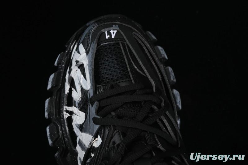 Balenciaga Track Sneaker with Transparent Heel Strap - WTRHW1090