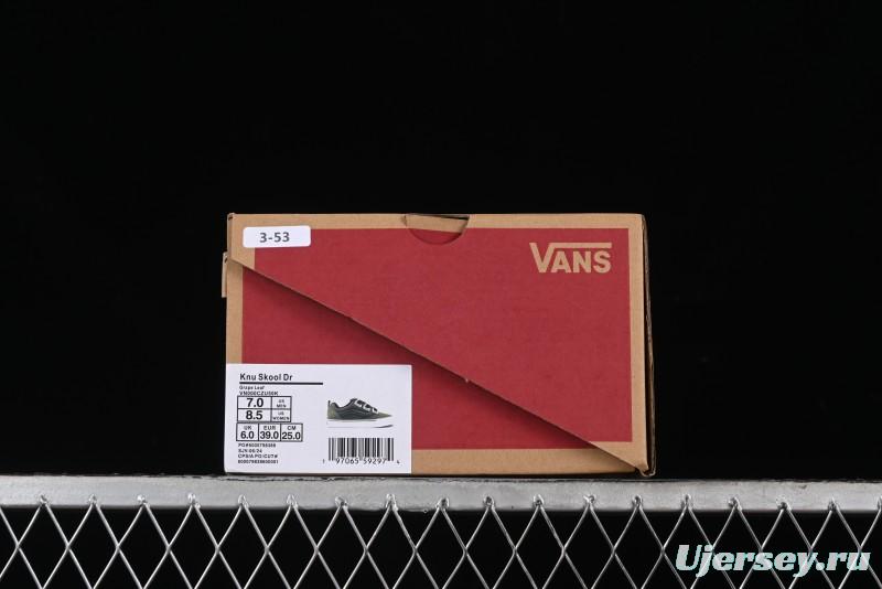 Vans Knu Skool DR White Black Green Chunky Sneakers - VN000CZU50K