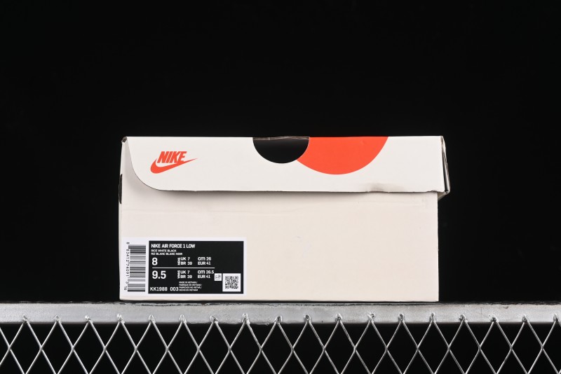 Nike Air Force 1 '07 Low UN Collaboration - Pig Eight Rice Black Casual Sneakers - KK1988-003