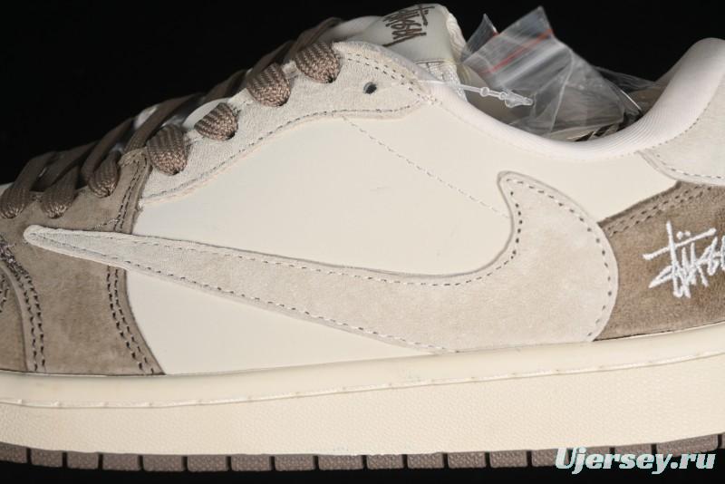 Nike Travis Scott x Fragment Design x Air Jordan 1 Low OG SP AJ1 Retro Sneakers - JH6089-001