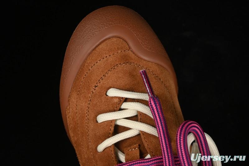 Alexander McQueen Flexion Retro Sneakers in Brown/Suede with Anatomical Design - 2024s