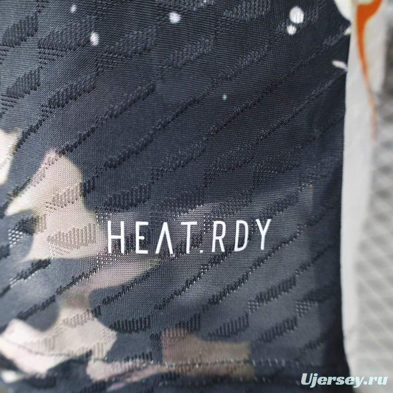 Player Version 2025 Japan White with Abstract Ink Splash Jersey