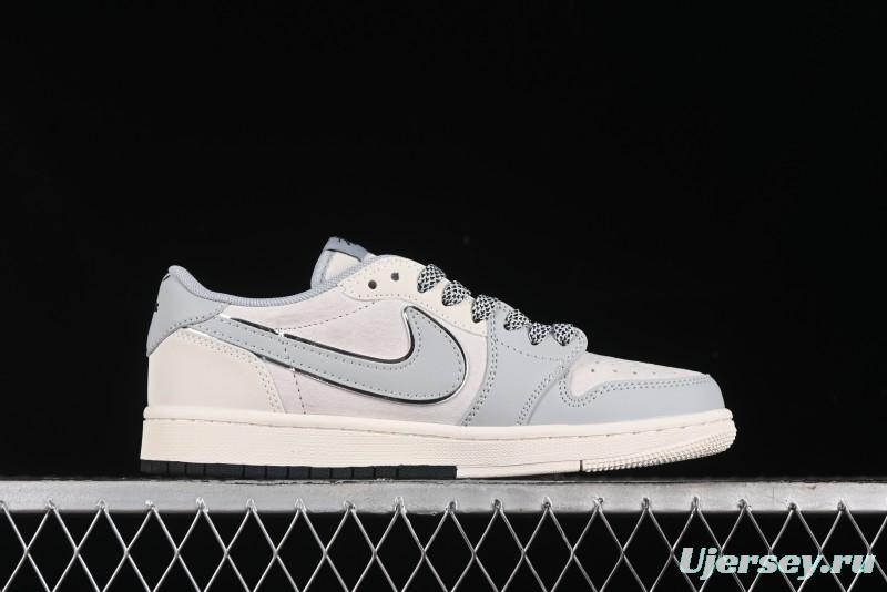 Nike Travis Scott x Fragment Design x Air Jordan 1 Low OG SP AJ1 Retro Sneakers - SJ2068-122