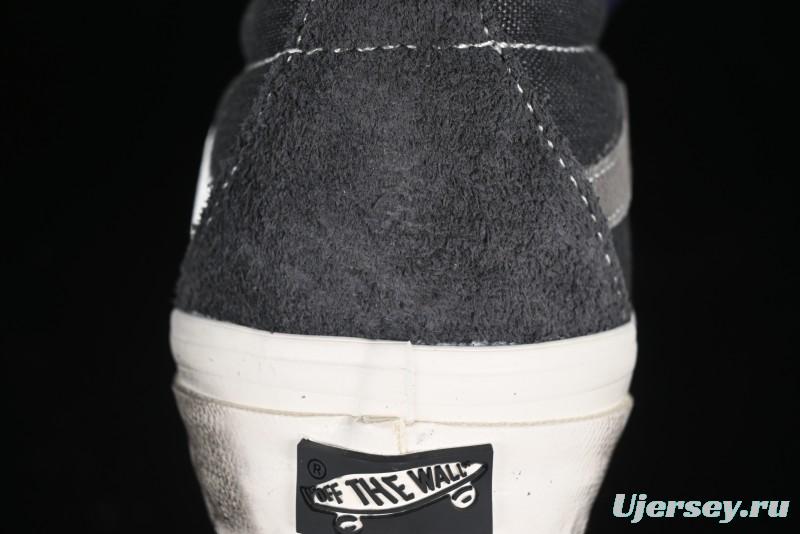 Vans Notre Premium Sk8-Hi High-Top Skate Shoes with Striped Design and Washed Effect - VN000CR0RVN