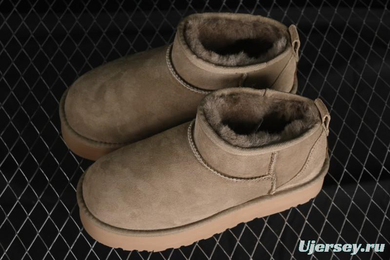 UGG Classic Ultra Mini Platform 3CM Short Boots with Genuine Shearling - 1135092