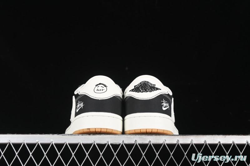 Nike Travis Scott x Fragment Design x Air Jordan 1 Low OG SP AJ1 Retro Sneakers - JH6089-004