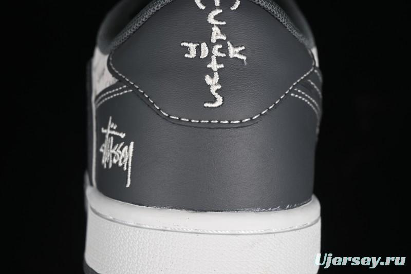 Nike Travis Scott x Fragment Design x Air Jordan 1 Low OG SP AJ1 Retro Sneakers - XZ3398-003