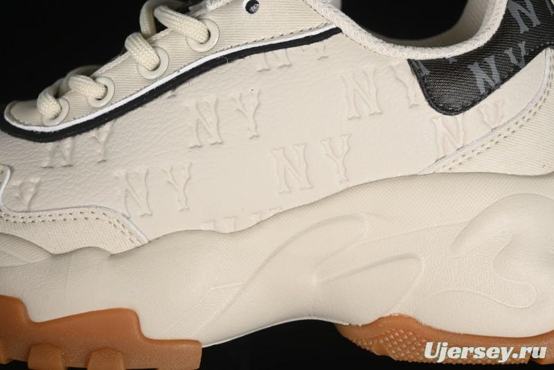 New York Yankees MLB Bigball Chunky Embo Monogram Thick Sole Sandals - 3ASHBEM4N50IVS