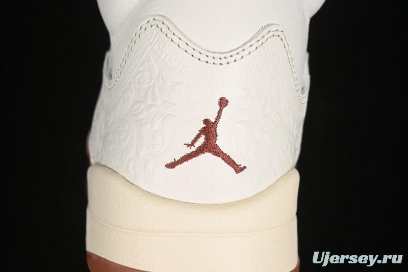 Nike Air Jordan 5 Retro "El Grito" Basketball Shoes with Mexican Flag Color Scheme - HF8833-100