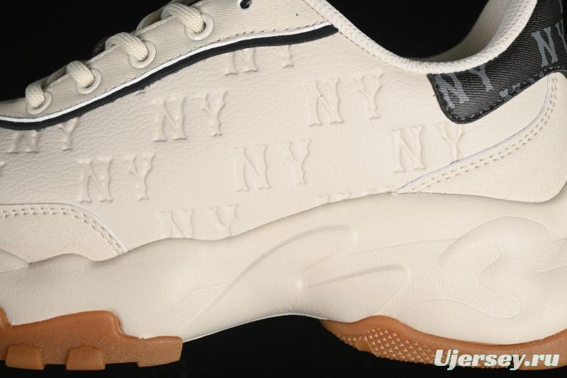 New York Yankees MLB Bigball Chunky Embo Monogram Thick Sole Sandals - 3ASHBEM4N50IVS