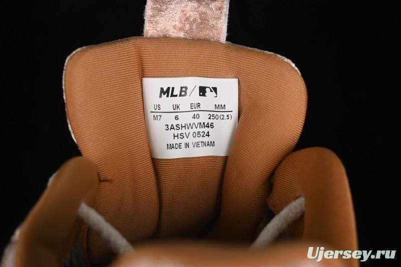 New York Yankees MLB Bigball Chunky Window Velvet Monogram Thick Sole Casual Running Shoes - 3ASHWVM4643BRS