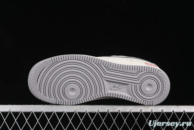 Nike Air Force 1 '07 Low Stone Island Supreme Collaboration Off-White Star Grey Low-Top Casual Sneakers - BB1616-303
