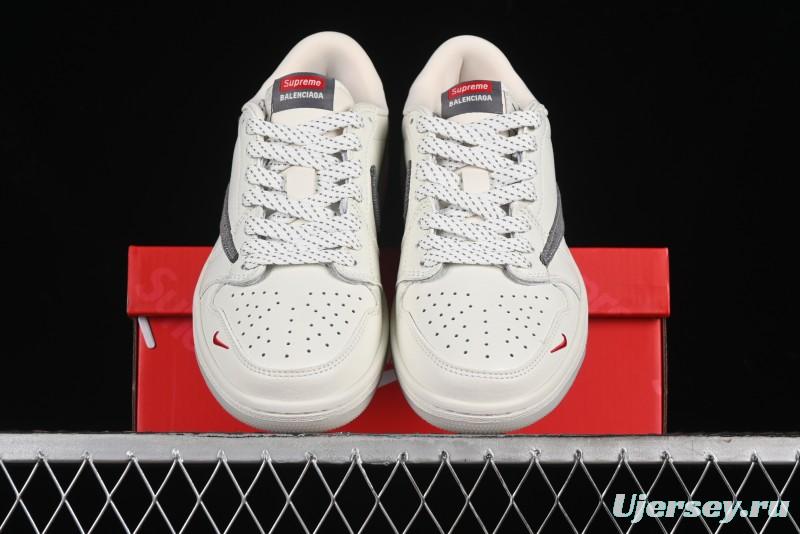 Nike Travis Scott x Fragment Design x Air Jordan 1 Low OG SP AJ1 Supreme Balenciaga Collaboration - JH6088-6