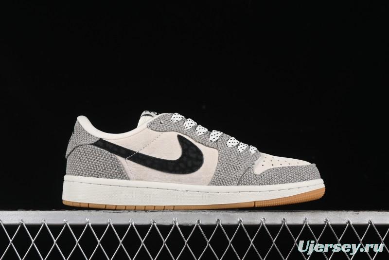 Nike Travis Scott x Fragment Design x Air Jordan 1 Low OG SP AJ1 Sneakers - JH6089-006