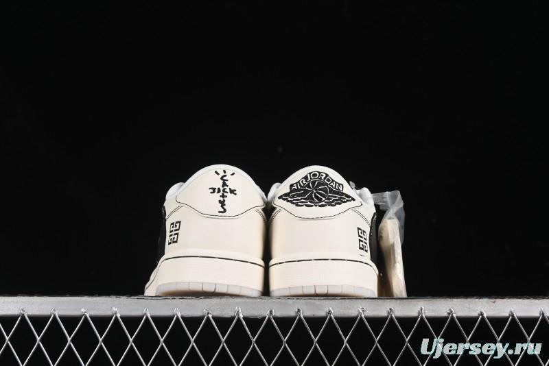 Nike Travis Scott x Fragment Design x Air Jordan 1 Low OG SP AJ1 Low Top Casual Sneakers - XY2688-111