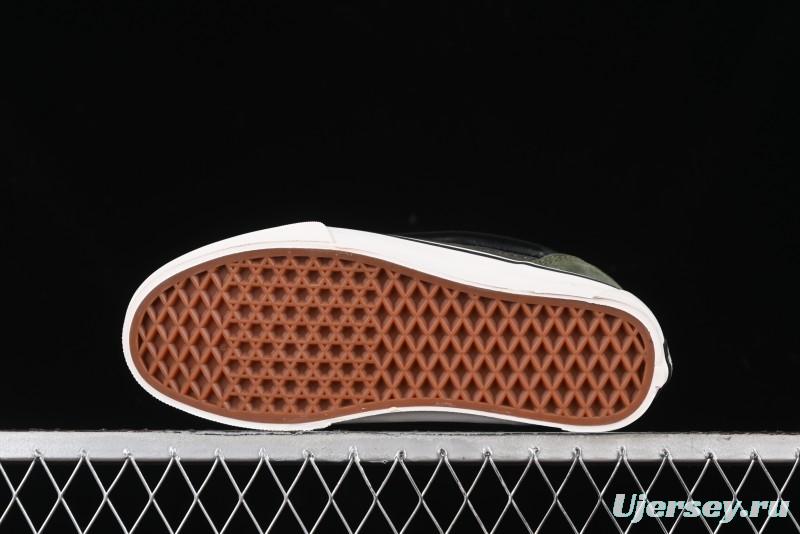 Vans Knu Skool DR White Black Green Chunky Sneakers - VN000CZU50K