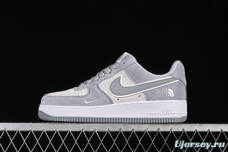 Nike Air Force 1 '07 Low The North Face Collaboration - Silver Grey Pigskin Sneakers - KK3333-004