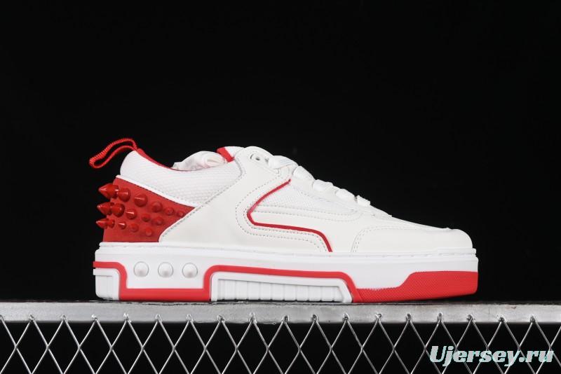 Christian Louboutin Astroloubi Comfortable Fashion Low-Top Sneakers White Red - X.D4