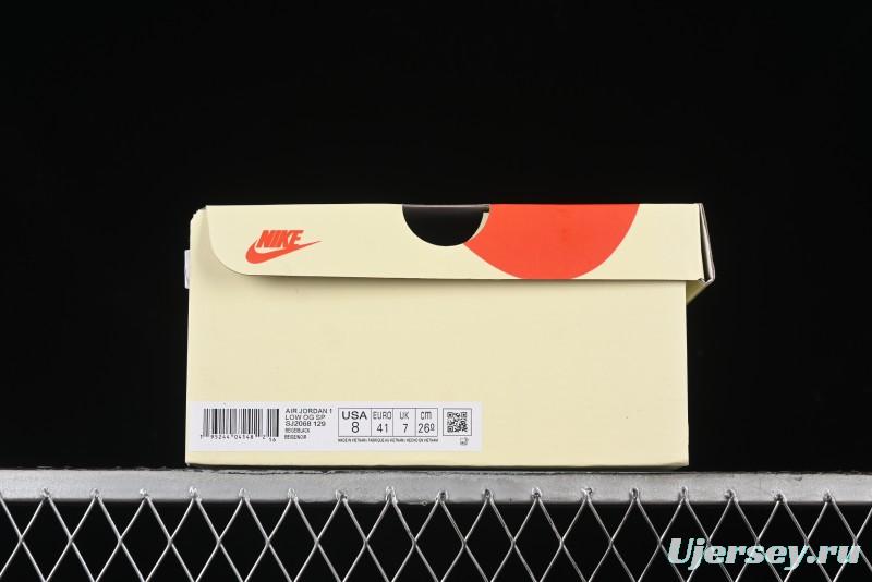 Nike Air Jordan 1 Low OG SP Travis Scott x Fragment Design Collaboration Sneakers - SJ2068-129