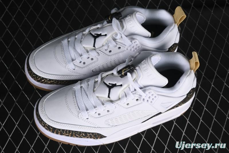 Nike Jordan Spizike Low Casual Shoes with Cracked Leather Design - HJ9019-100