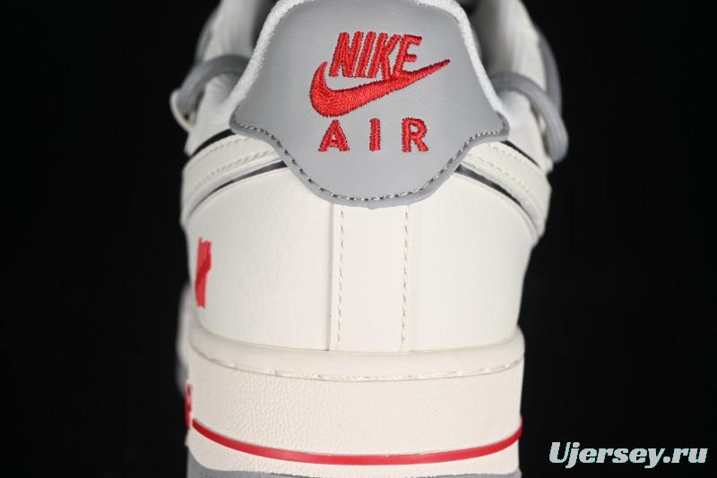 Nike Air Force 1 '07 Low UN Collaboration - Beige Silver Trim Lace-Up Casual Sneakers - SJ1198-500