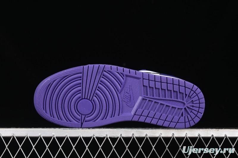 Nike Air Jordan 1 Low AJ1 Grape Purple Low-Top Basketball Shoes - 553558-500