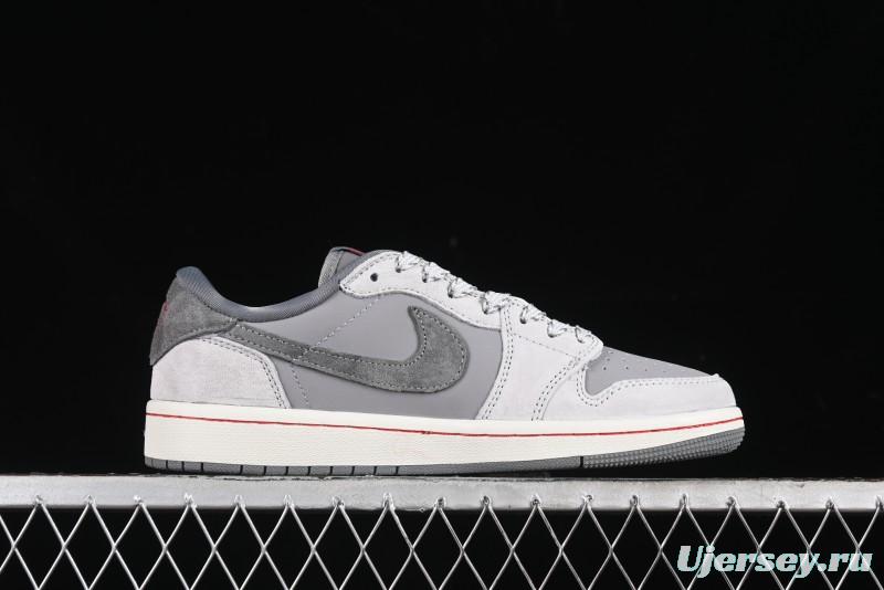 Nike Travis Scott x Fragment Design x Air Jordan 1 Low OG SP AJ1 Supreme Collaboration - JH6089-005