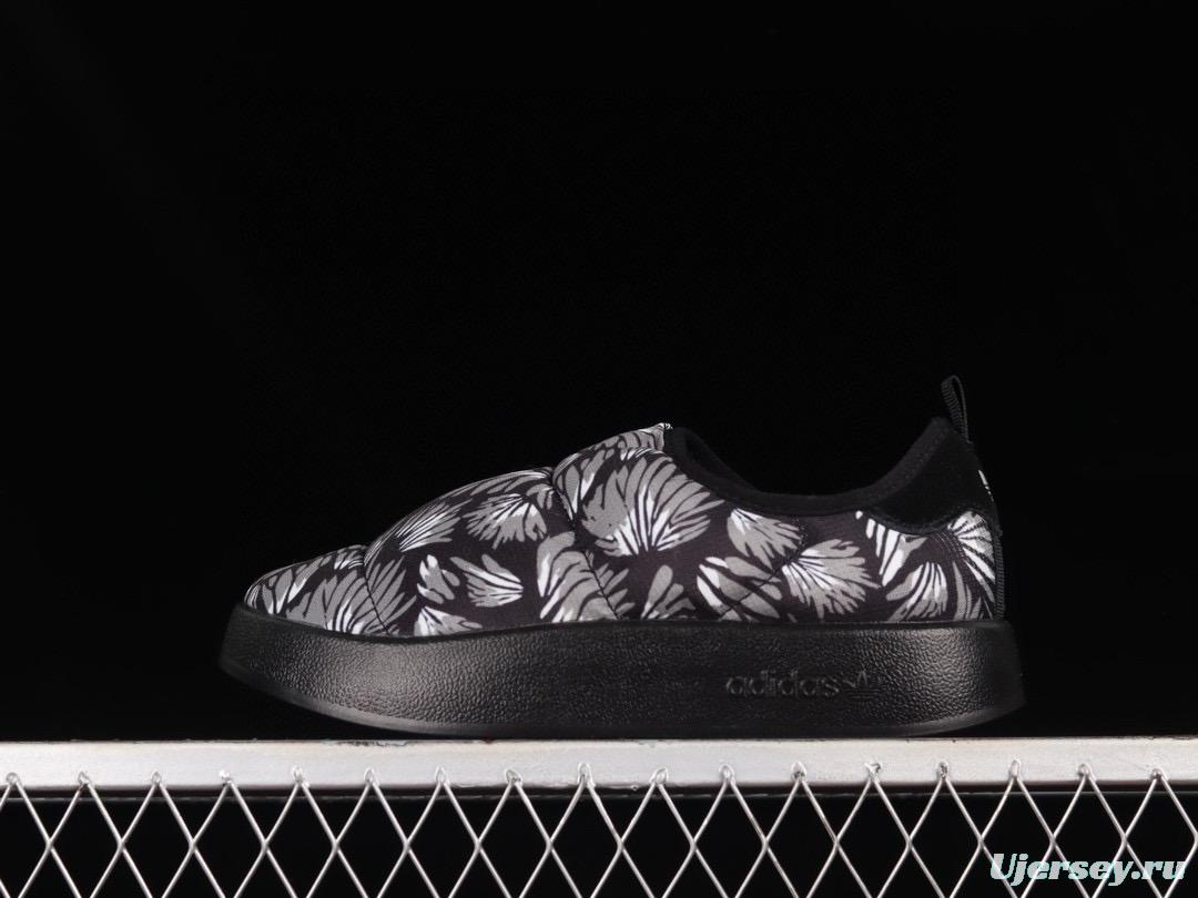 Adidas Ruffylette GX4646 Winter Slip-On Sneakers with Warm Lining - AJC3