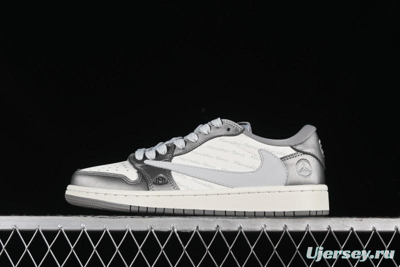Nike Travis Scott x Fragment Design x Air Jordan 1 Low OG SP AJ1 Culture Casual Sneakers - AG3702-802