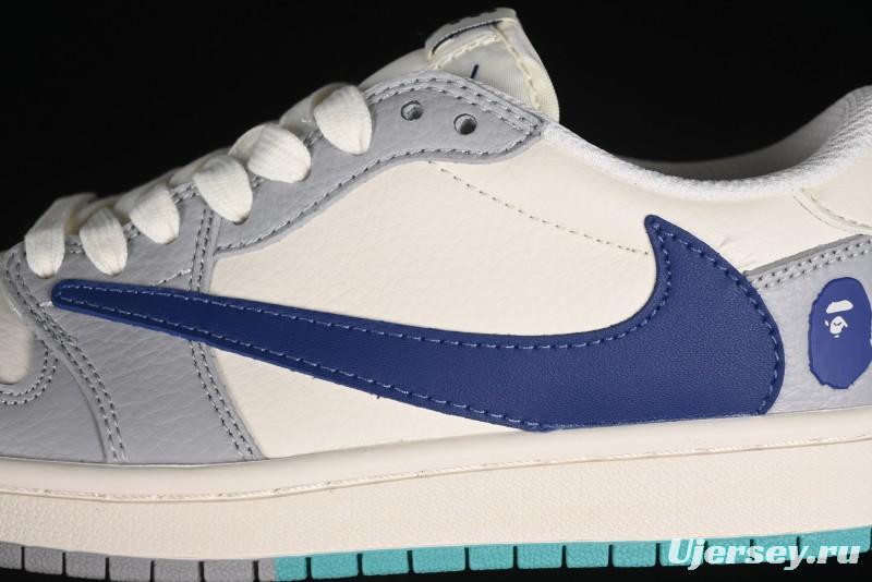 Nike Travis Scott x Fragment Design x Air Jordan 1 Low OG SP AJ1 Bape Collaboration - LJ5188-021