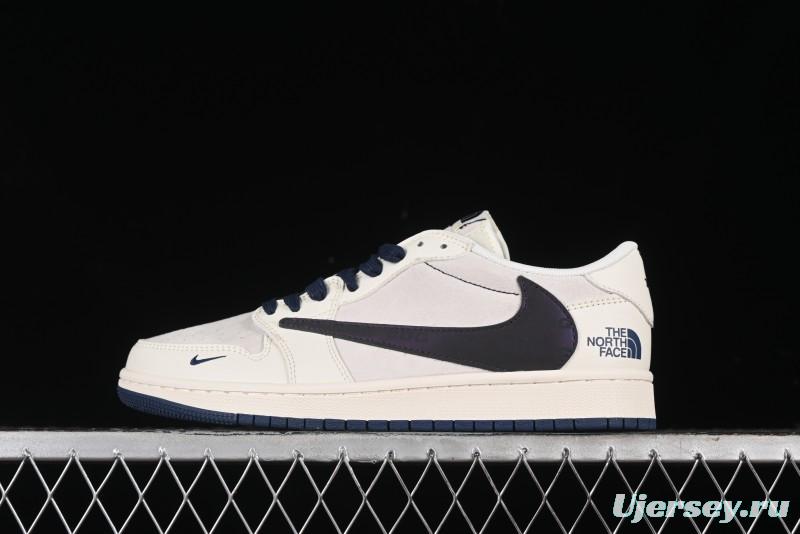 Nike Travis Scott x Fragment Design x Air Jordan 1 Low OG SP AJ1 Low Top Casual Sneakers - XY2688-110