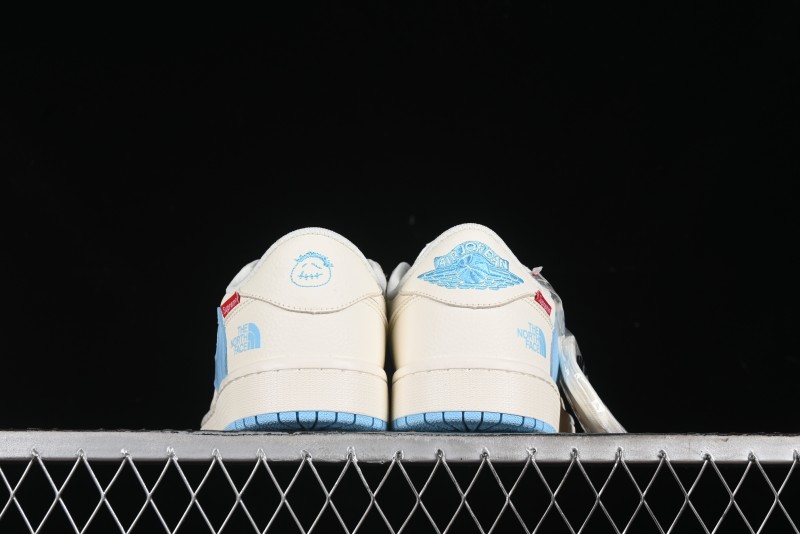 Nike Travis Scott x Fragment Design x Air Jordan 1 Low OG SP AJ1 Supreme North Face Collaboration - DIY1688-002