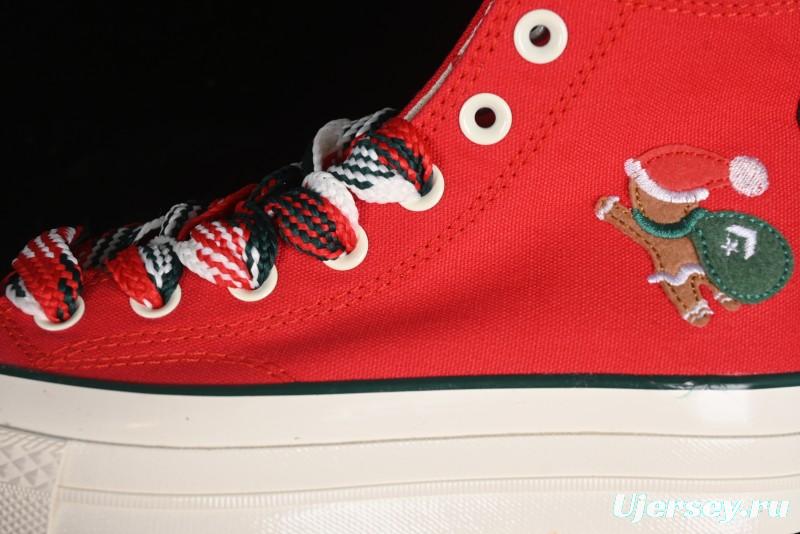 Converse 1970s Christmas Theme High Top Casual Sneakers for Winter - A12454C