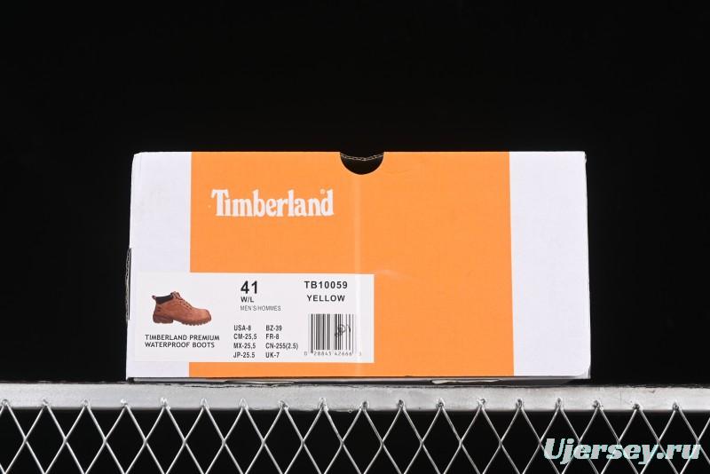 Timberland Outdoor Mid-Top Casual Martin Boots with Premium Italian Suede Leather - TB10059YELLOW