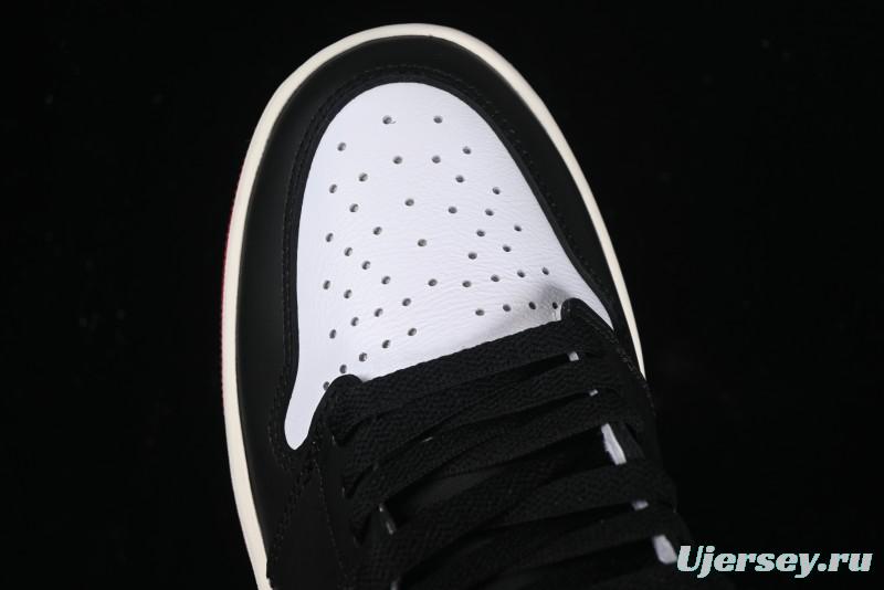 Nike Air Jordan 1 High OG Retro Basketball Shoes with Black Toe Design - DZ5485-106