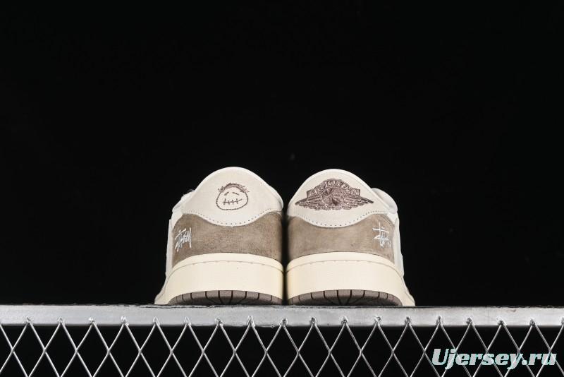 Nike Travis Scott x Fragment Design x Air Jordan 1 Low OG SP AJ1 Retro Sneakers - JH6089-001