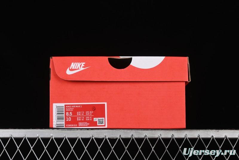 Nike Air Max 1 Retro Running Shoes with Half-Sole Air Cushion - FZ0628-010