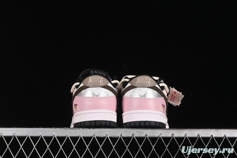 Nike Dunk Low Panda Prank Special Edition Heartbeat Mail Casual Sneakers - CW1590-100