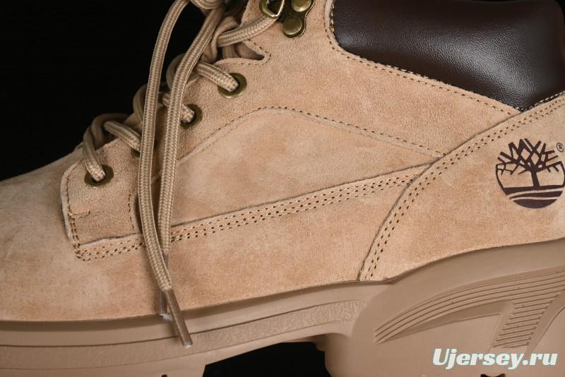 Timberland Outdoor Mid-Top Casual Martin Boots with Premium Suede Leather and Anti-Odor Insole - TB10059SAND