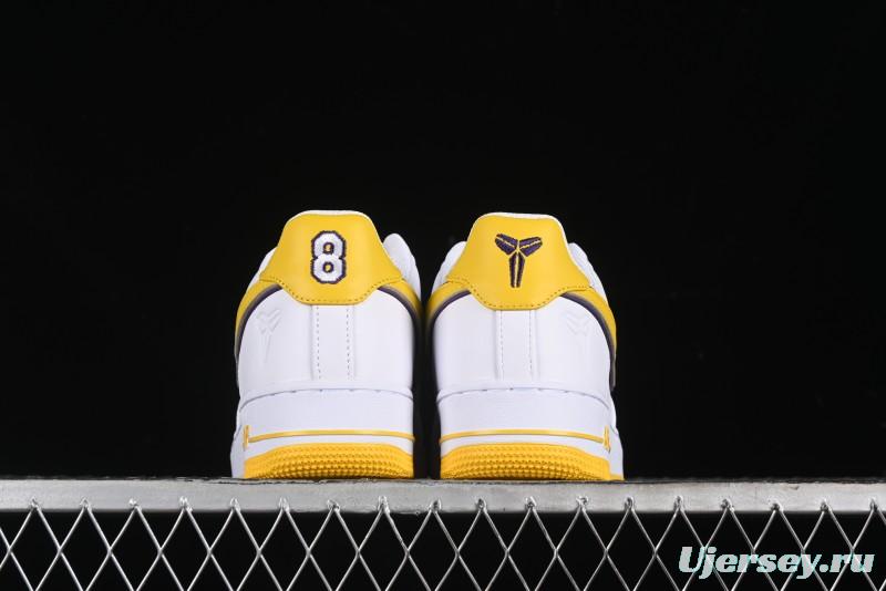 Nike Air Force 1 '07 Low Kobe Full-Grain Leather Casual Sneakers with Full-Length Air Cushion - FZ1151-100